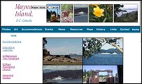 Information about Mayne Island, one of the southern gulfislands off the west coast of Canada